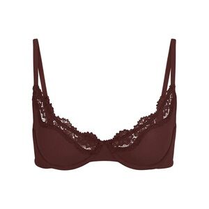 SKIMS Fits Everybody Lace Underwire Bra Cocoa
